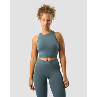 Define Seamless Logo Cropped Tank Top Jungle Green