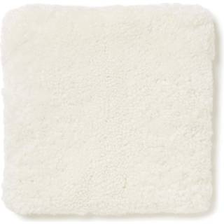Skinnwille, Curly siddehynde fåreskind 40x40 cm White