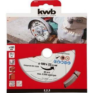 kwb diamantskæreskive, Ø180 x 1,6 x 22,23 mm