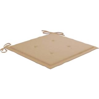 hynder til havestol 6 stk. 40x40x3 cm oxfordstof beige