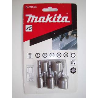 Makita 1/4" Bit-6kt Sæt(6,8,10,12,13) - B-39154 ✓ På lager - klar til levering og afhentning