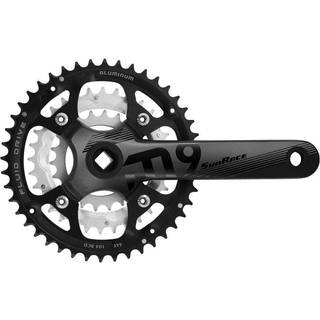 Krankset Sunrace FCM914 3 x 9 gear 44/32/22T 175 mm sort