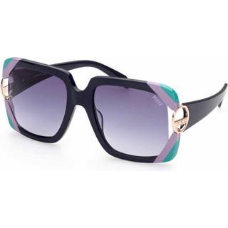 Pucci Emilio Pucci EP0159 92W 57 Solbriller Kvinder Black - Shiny Blue Black - 57mm