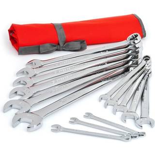 Halvm?ne 15 stykke 12 punkt metrisk kombinationsn?gle s?t med v?rkt?jsrulle - CCWS5-05