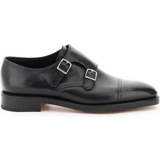 John Lobb William leather monk strap shoes - black - EU 41.5