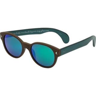 Lozza Unisex SL1913M MACHO AMPV Solbriller Acetat Brun Grå Rund Normal Flerskikts