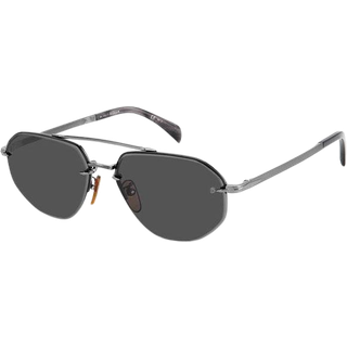 David Beckham DB 1101/G/S Asian Fit KJ1/IR 61 Solbriller Mænd Silver - Dark Ruthenium Silver - 61mm