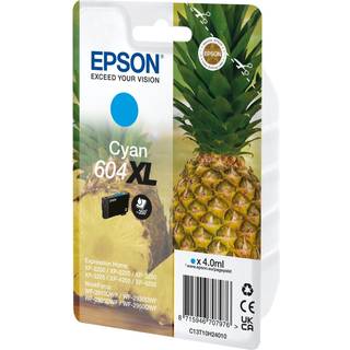Epson 604XL - cyan - original - ink cartridge - Blækpatron Cyan