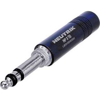 Neutrik NP3TB-B Jack-stik 6,35 mm Stik, lige Poltal: 3