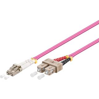 Fiber optisk LSZH kabel - LC/SC 50/125 μm OM4 - 1 m