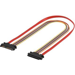 SATA CABLE 0,50M - SATA+POWER