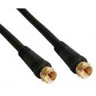 High Quality Antenne F-Kabel - 10 m - Sort