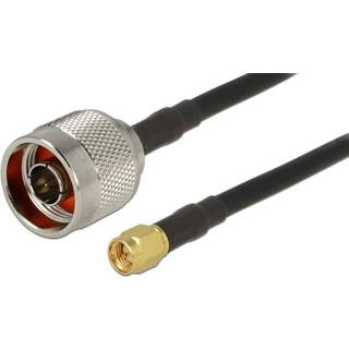 Delock - Antenne kabel - N han til SMA han - RG-58 C/U - 10 m