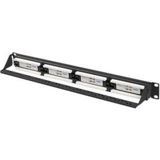 Lanberg patch panel 24 port 1U cat.6A UTP black