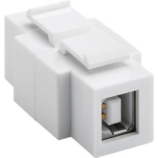 Goobay Keystone-modul USB, kan indbygges i begge sider 16,9 mm bredde, USB 2.0 socket (type A)