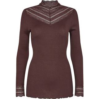 Rosemunde T Shirt Silke Sort m Guld-S