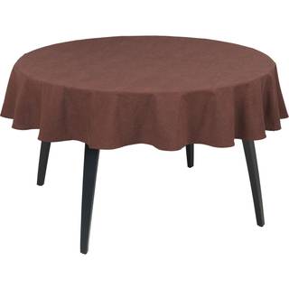 Basic Bomuldsdug rund chokolade Ø170 cm