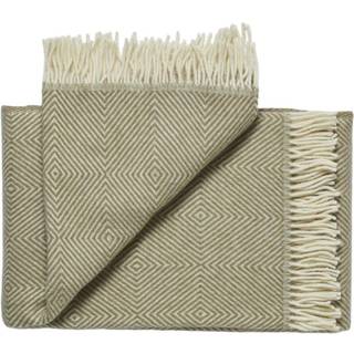 Silkeborg Uldspinderi - Uld Plaid Fanø - Olive 140x240cm