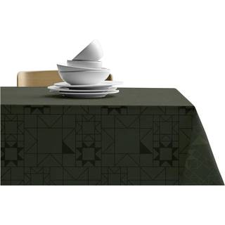 Star Damask Dug rund Ø160 cm Forest green