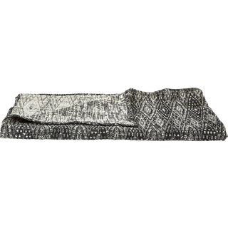 Plaid 170 x 130 cm Sort/Hvid