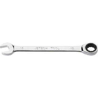 Jetech 13mm Ratcheting -kombinationsn?gle - Metrisk industriel kvalitet CR -V Steel Gear Spanner i poleret krom finish