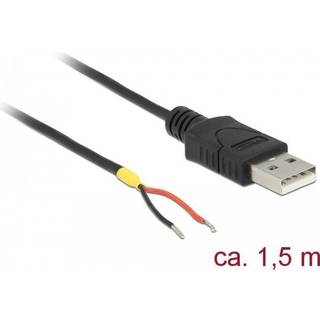 USB 2.0 Type-A Strømkabel, 1,5 m