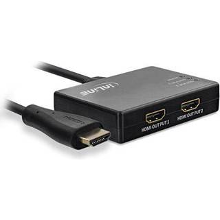 HDMI splitter med kabel (1 ind - 2 ud) | PRIS-MATCH
