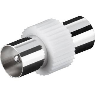 F-Adapter: koxial han - koxial han - plastik