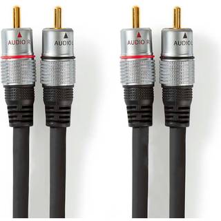 Stereo Phono/RCA kabel - Dobbeltskærmet - Guldbelagt - 1.5 m