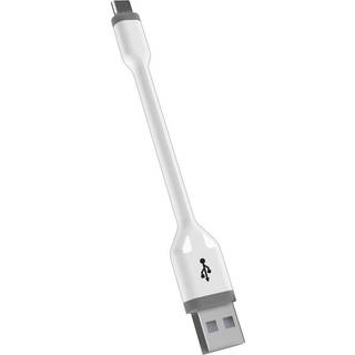 KSIX USB-A til USB-C Hvid 10cm
