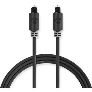 Nedis Optisk lydkabel | TosLink Male | TosLink Male | 3.00 m | Runde | PVC | Antracit | Box
