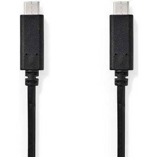 Nedis USB-kabel | USB 3.2 Gen 1 | USB-C™ Han | USB-C™ Han | 60 W | 4K@60Hz | 5 Gbps | Nikkelplateret | 2.00 m | Runde | PVC | Sort | Box
