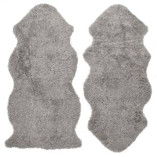 Skinnwille, Curly fåreskind 1,5 Natural grey