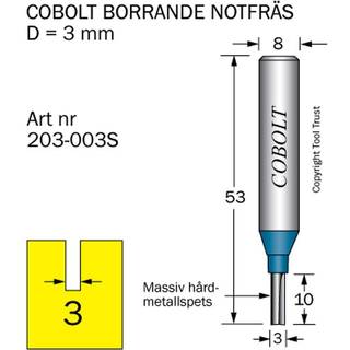 Cobolt 203-003S Notfræser med bundindsatser