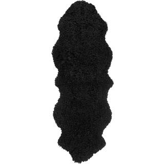 Skinnwille, Curly Fåreskind 60x180 cm Black