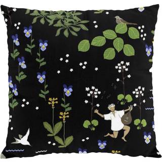 Arvidssons Textil Rönnerdahl pudebetræk 47x47 cm Sort/Grøn