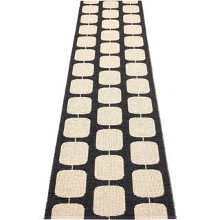 Pappelina, Sten tæppe 70x300 cm black / cream