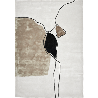 Abstract tæppe ivory