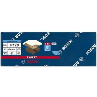 BOSCH Sæt af 50 EXPERT Slibenet til planslibere EXPERT M480 slibenet til planslibere 93 x 186 mm, G 120, 50 stk.