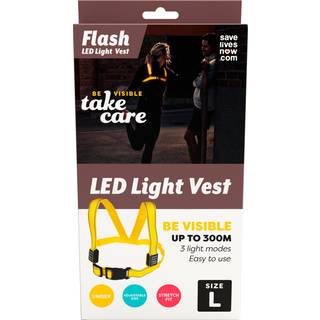 Save Lives Now LED Lysvest Gul L