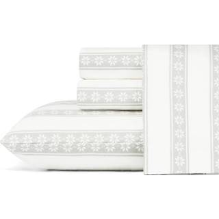 Eddie Bauer - Fuldt ark S?t varm ?ndbar bomuldsflanel -senget?j med dybe lommer b?rstet efter ekstra bl?dhed Hyggeligt boligindretning Oeko -tex