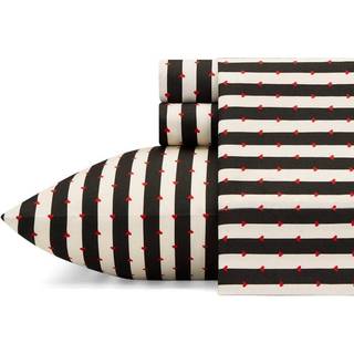 Betsey Johnson - Full Sheets Soft & Lightweight Bedding Fade & Wrinkle Resistant (Wonderland Stripes Full)