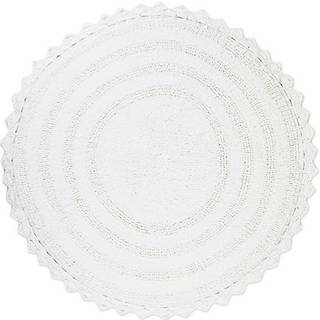 DII hæklet samling reversibel bademåtte runde 27,5 """" Diameter hvid