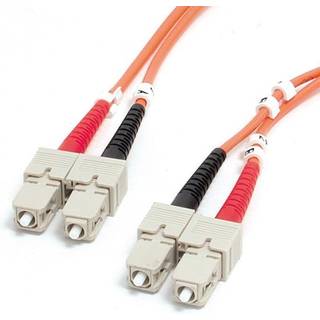 StarTech.com 1m Fiber Optic Cable - Multimode Duplex 62.5/125 - LSZH - SC/SC - OM1 - SC to SC Fiber Patch Cable (FIBSCSC1) - network cable - 1 m - 1 meter