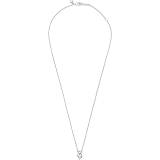 Pandora Halskette - Double Heart Pendant Sparkling - 391229C01-45 - silber