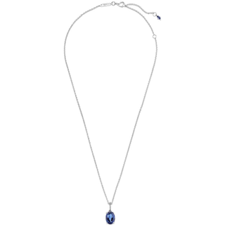 Pandora Sparkling Statement Blue Halo Necklace - 45cm
