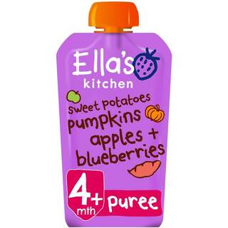 Ellas Kitchen Babymos Kartoffel/Græskar/Æble/Blåbær Ø 4 Mdr - 120 gr