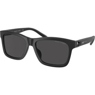 Ralph Lauren Mand RL8203QU 537587 Solbriller Acetat Sort Grå Firkantet Normal