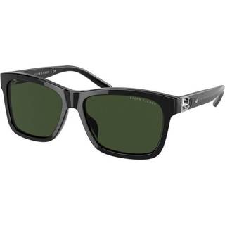 Ralph Lauren Mand RL8203QU 500171 Solbriller Acetat Sort Grøn Firkantet Normal