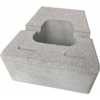 Nordic Block glat grå 30 x 30 x 15 cm